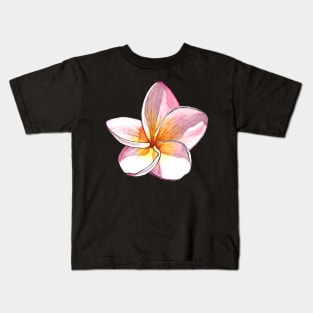 Plumeria Frangipani Kids T-Shirt